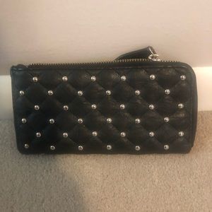 Cashe black studded wallet